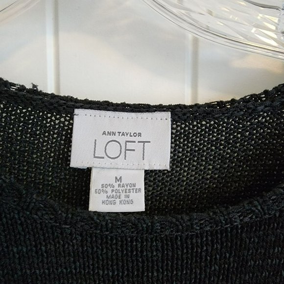 Ann Taylor Loft Black Sweater Size Medium - Picture 4 of 10